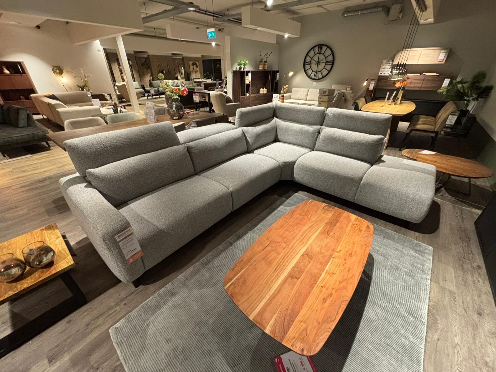 (Showroommodel) Hoekbank Crespano Ashgrey