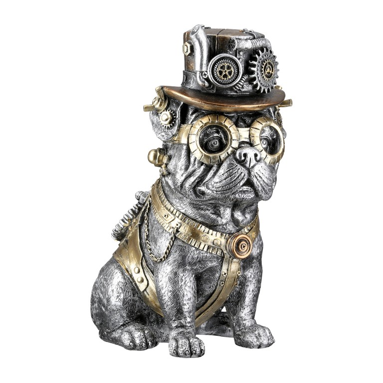 Feelings Beeld Steampunk Hond Zilver
