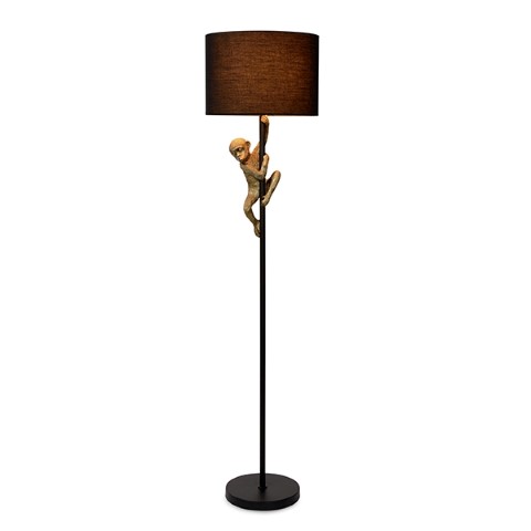 Feelings Vloerlamp Monkey Zwart/Goud